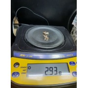 Серьги с камнями, золото 585 (14K), вес 2.9 г.