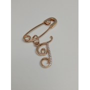 Золотая Булавка с подвеской, золото 585 (14K), вес 1.9 г.