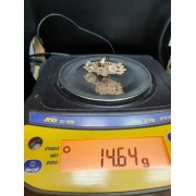 Перстень с камнем, золото 585 (14K), вес 14.6 г.