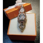 Новое кольцо с камнем, золото 585 (14K), вес 13.28 г.