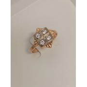 Кольцо, золото 585 (14K), вес 3.5 г.