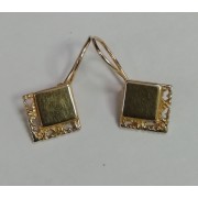 Серьги, золото 585 (14K), вес 3.12 г.