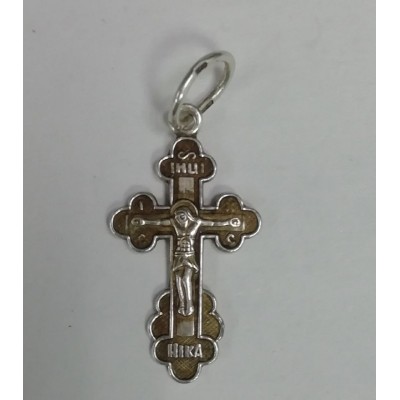 Крест, серебро 925, вес 0.77 г. Крест, серебро 925, вес 0.77 г.