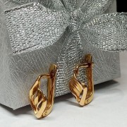 Серьги, золото 585 (14K), вес 2.5 г.