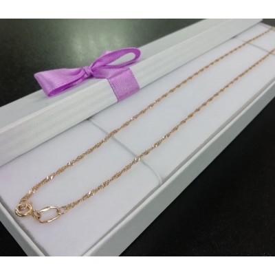 Цепь, золото 585 (14K), вес 1.88 г. Цепь, золото 585 (14K), вес 1.88 г.
