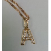 Подвеска А, золото 585 (14K), вес 0.54 г.