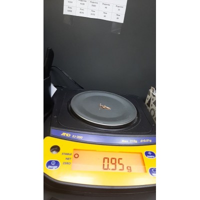 Крест, золото 585 (14K), вес 0.9 г. Крест, золото 585 (14K), вес 0.9 г.