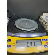 Крестик с камнями, золото 585 (14K), вес 0.4 г.