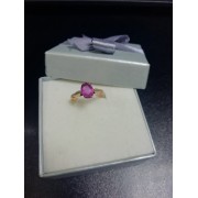 Кольцо с фианитами, золото 585 (14K), вес 2.55 г.