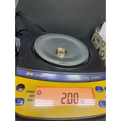 Обручальное кольцо , золото 585 (14K), вес 2 г. Обручальное кольцо , золото 585 (14K), вес 2 г.