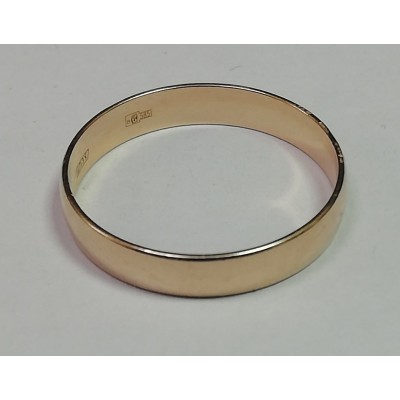 Обручальное кольцо, золото 585 (14K), вес 2.4 г. Обручальное кольцо, золото 585 (14K), вес 2.4 г.