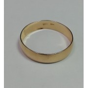 Кольцо обручальное без вставок, золото 585 (14K), вес 1.7 г.