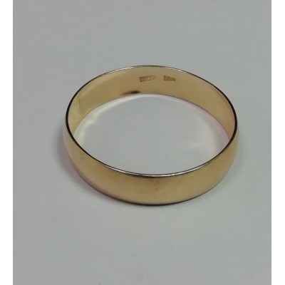 Кольцо обручальное без вставок, золото 585 (14K), вес 1.7 г. Кольцо обручальное без вставок, золото 585 (14K), вес 1.7 г.