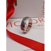 Кольцо серебряное без вставок, серебро 925, вес 4.31 г.