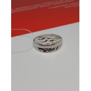 Кольцо серебряное без вставок, серебро 925, вес 2.66 г.