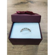 Кольцо золотое с фианитами, золото 585 (14K), вес 1.1 г.