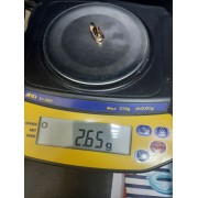 Серьги с камнями, золото 585 (14K), вес 2.6 г.