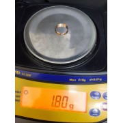 Обручальное кольцо с гравировкой, золото 585 (14K), вес 1.8 г.