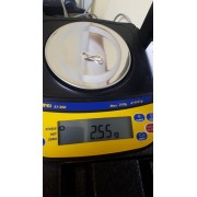 Подвеска желтое/белое золото с вставками, золото 750 (18K), вес 2.5 г.