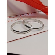 Кольцо серебряное обручальное, серебро 925, вес 1.55 г.