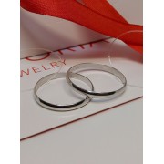 Кольцо серебряное обручальное, серебро 925, вес 1.54 г.