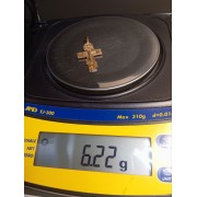 Крест золотой, золото 585 (14K), вес 6.2 г.