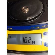 Кольцо золотое с фианитами, золото 585 (14K), вес 1.6 г.