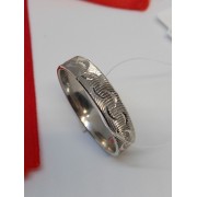 Кольцо серебряное с алмазной гранью, серебро 925, вес 3.78 г.