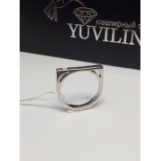 Печатка серебряная с камнем, серебро 925, вес 3.565 г.