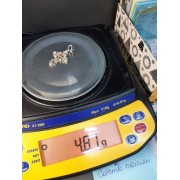 Крест серебряный с фианитами, серебро 925, вес 4.8 г.