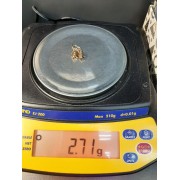 Серьги золотые без вставок, золото 585 (14K), вес 2.7 г.