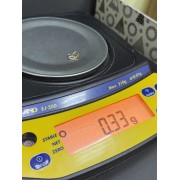 Подвеска золотая Сердце, золото 585 (14K), вес 0.3 г.