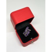 Кольцо серебряное с фианитами, серебро 925, вес 4 г.