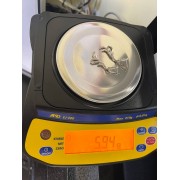 Серьги серебряные с фианитами, серебро 925, вес 5.9 г.