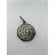 Подвеска серебряная с фианитами, серебро 925, вес 1.3 г.