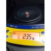 Кольцо золотое с розовым  кошачьим глазом, золото 585 (14K), вес 2.35 г.