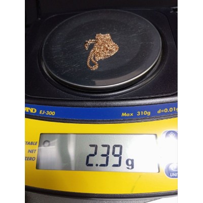 Цепь золотая, золото 585 (14K), вес 2.3 г. Цепь золотая, золото 585 (14K), вес 2.3 г.