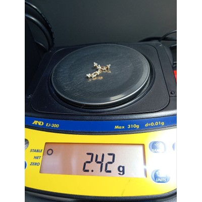 Серьги золотые с фианитами, золото 585 (14K), вес 2.4 г. Серьги золотые с фианитами, золото 585 (14K), вес 2.4 г.