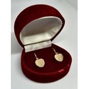 Серьги золотые без вставок , золото 585 (14K), вес 3.5 г.