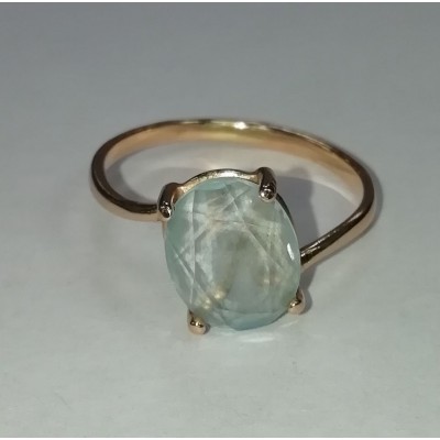 Кольцо золотое с фианитом, золото 585 (14K), вес 2.1 г. Кольцо золотое с фианитом, золото 585 (14K), вес 2.1 г.