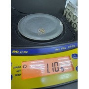 Серьги золотые с фианитами, золото 585 (14K), вес 1.1 г.