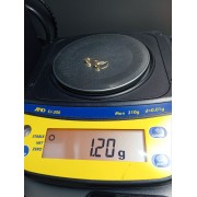 Серьги золотые с фианитами, золото 585 (14K), вес 1.2 г.