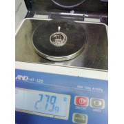 Подвеска серебряная с фианитами, серебро 925, вес 2.79 г.