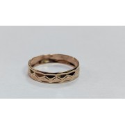 Кольцо золотое без вставок, золото 585 (14K), вес 1 г.