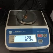 Серьги золотые, с фианитами, золото 585 (14K), вес 1.2 г.