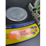 Подвеска серебряная Омулет с фианитами, серебро 925, вес 1.6 г.