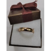 Кольцо золотое обручальное, золото 585 (14K), вес 3.7 г.