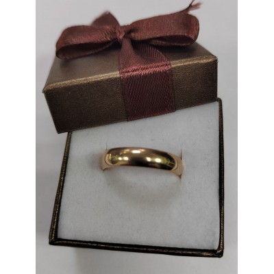 Кольцо золотое обручальное, золото 585 (14K), вес 3.7 г. Кольцо золотое обручальное, золото 585 (14K), вес 3.7 г.