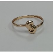 Кольцо золотое без вставок, золото 585 (14K), вес 0.8 г.