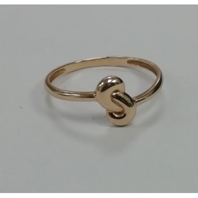 Кольцо золотое без вставок, золото 585 (14K), вес 0.8 г. Кольцо золотое без вставок, золото 585 (14K), вес 0.8 г.